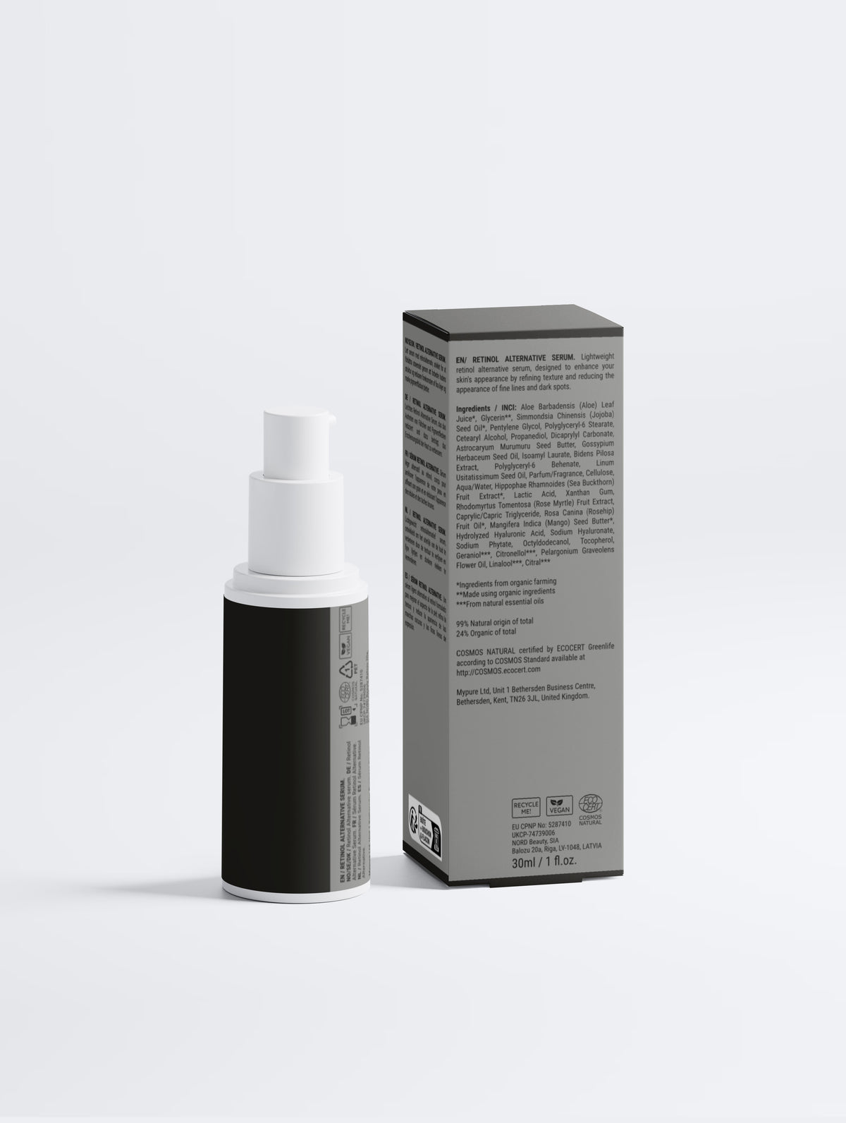 Nexa Retinol Alternative Serum with dropper, second view
