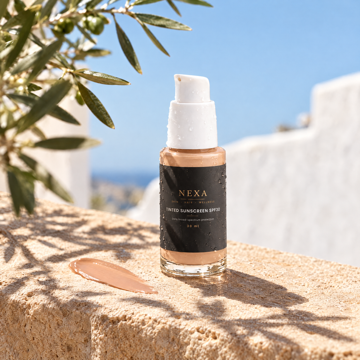 Nexa Sunscreen SPF30 with tint in Mediterranean sunlight