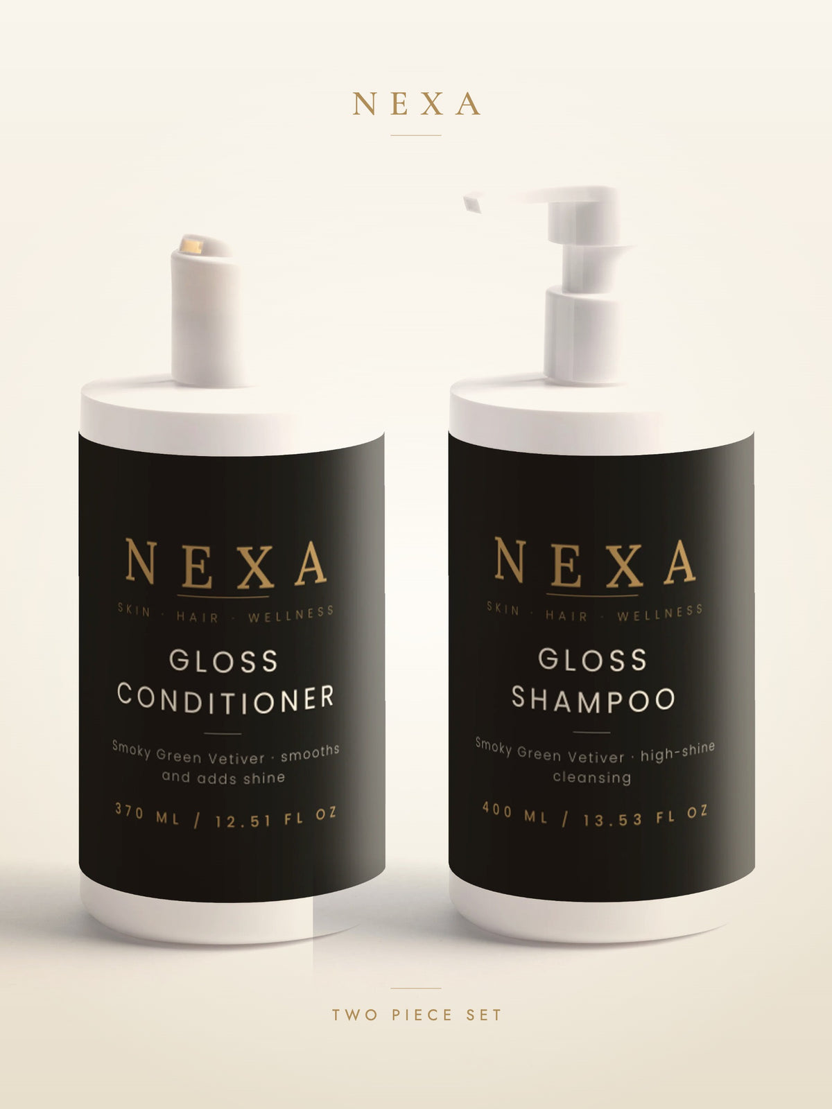 Gloss Hair Duo — all products shown together